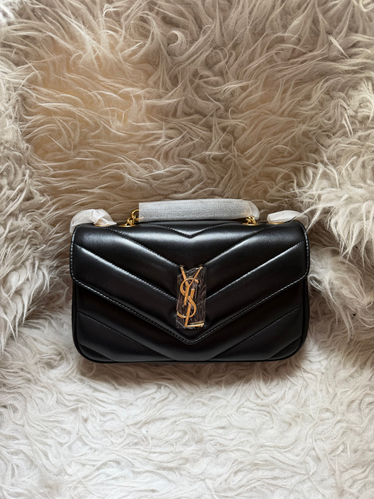 YSL Loulou Matelassé Small in Lambskin