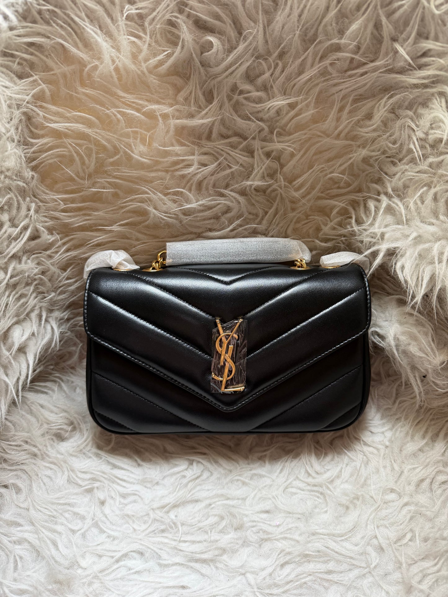 YSL Loulou Matelassé Small in Lambskin