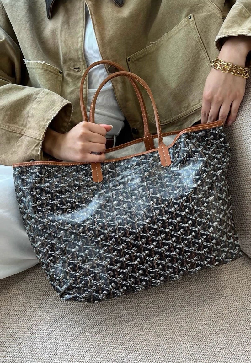 (Readystock) Goyard St Louis PM Canvas - Black & Tan