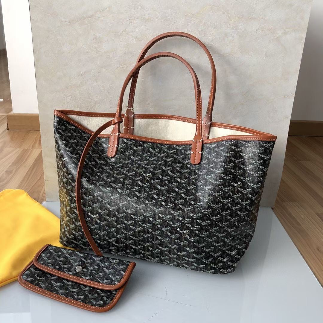 Goyard St Louis PM Canvas - Black & Tan