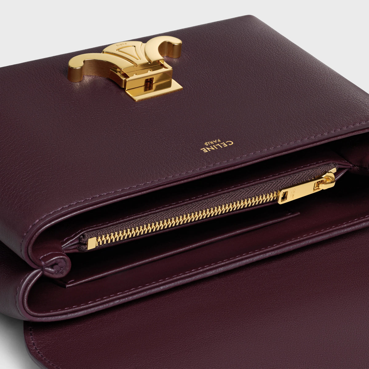 Celine Teen Nino in Calfskin Small - Deep Burgundy