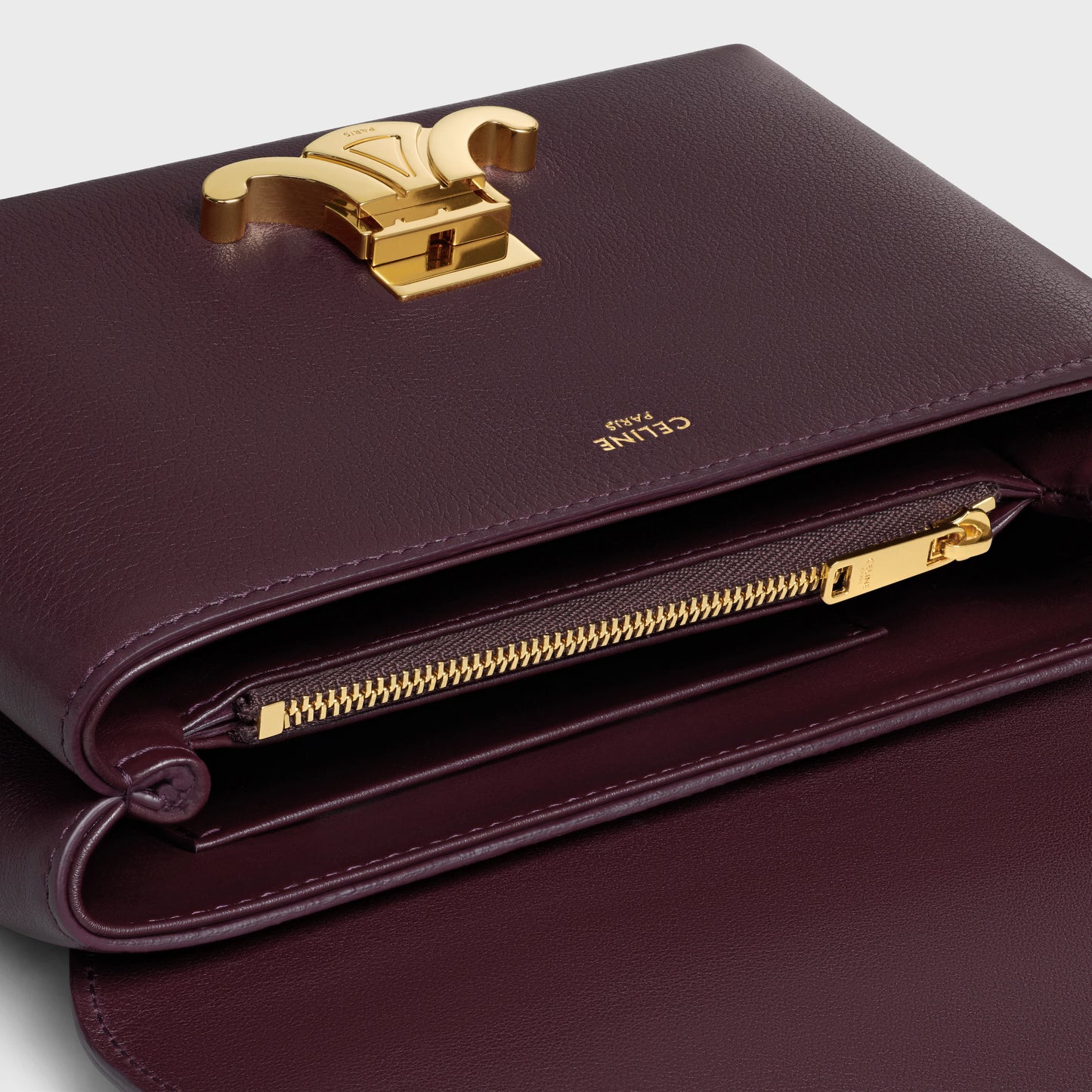 Celine Teen Nino in Calfskin Small - Deep Burgundy