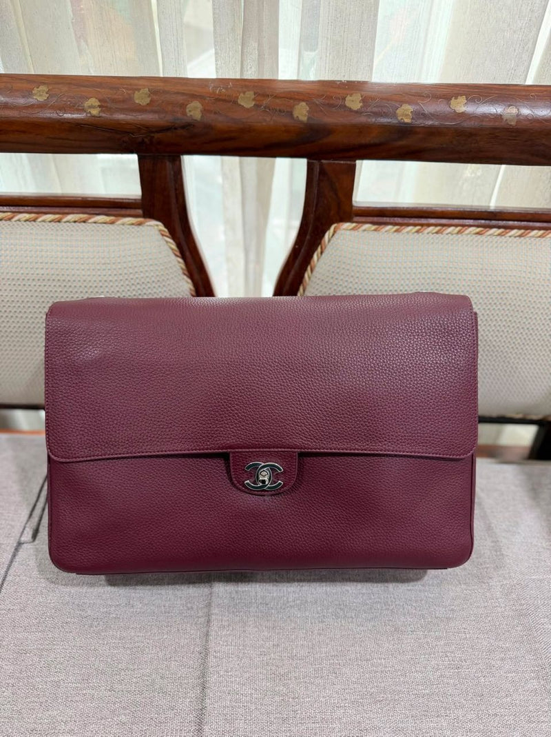 Chanel Maxi Flap Bag 38 - Burgundy