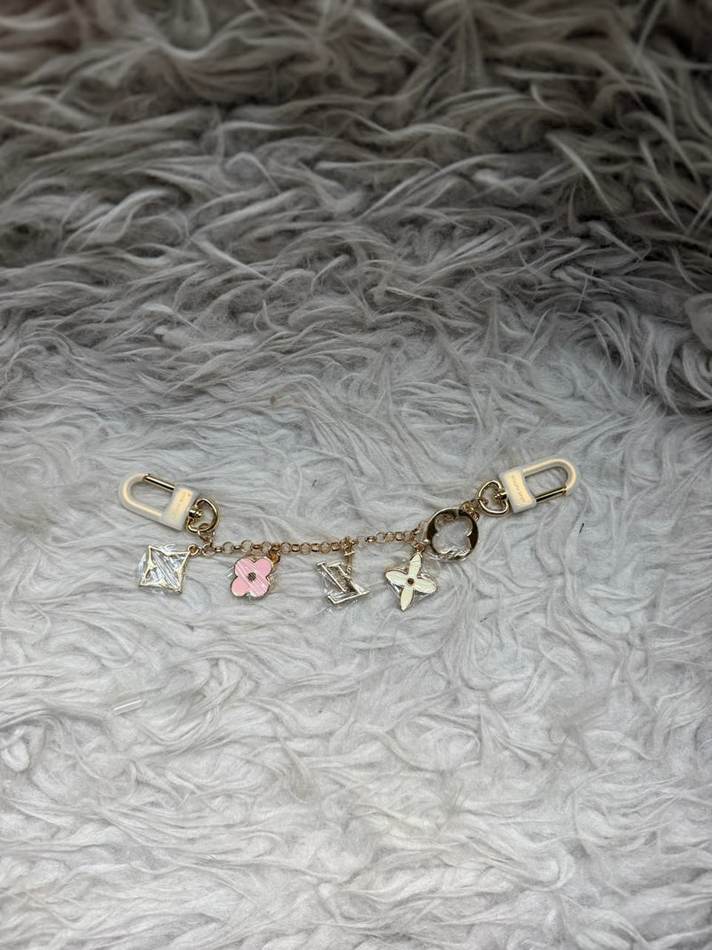 LV Fleur Monogram Bag Charm Chain