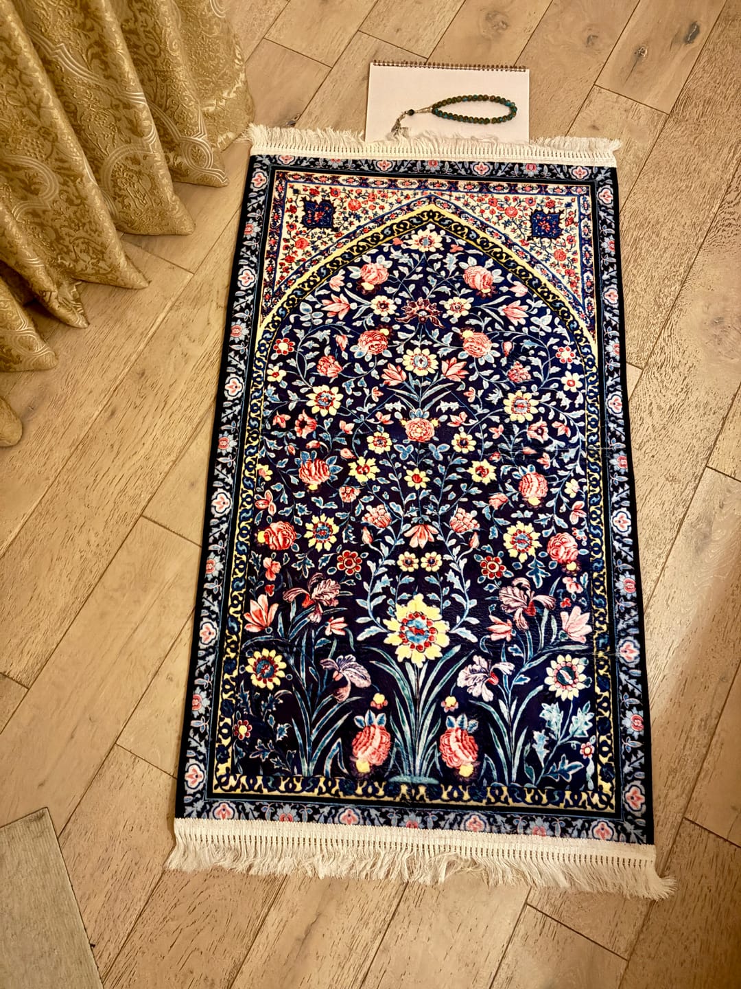 Sejadah Tebal - Navy Blossom