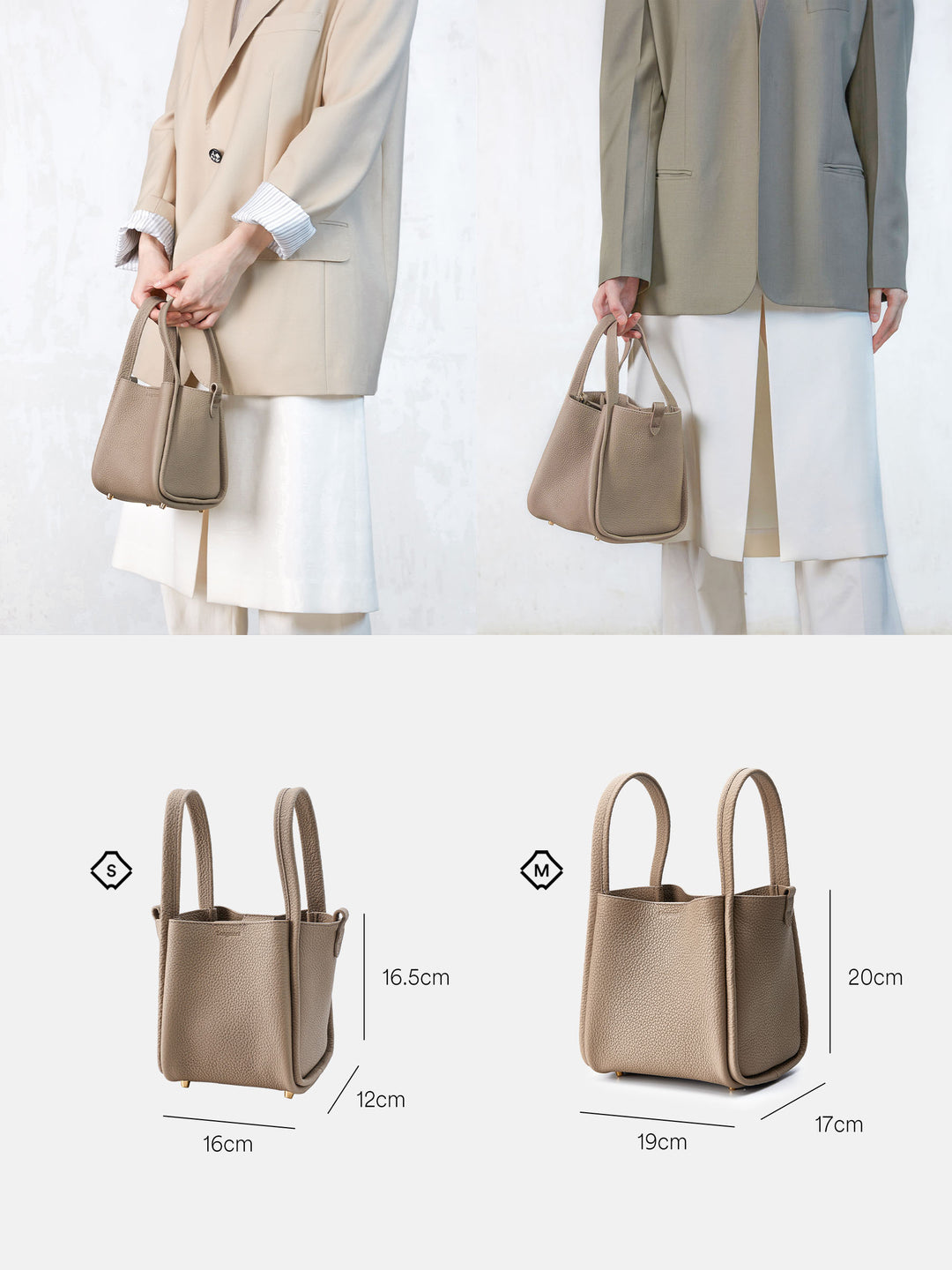 Medium Song Bag (Vegan Leather) - Eco Taupe