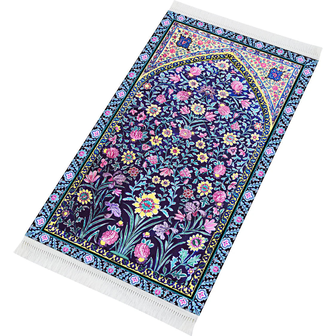 Sejadah Tebal - Navy Blossom