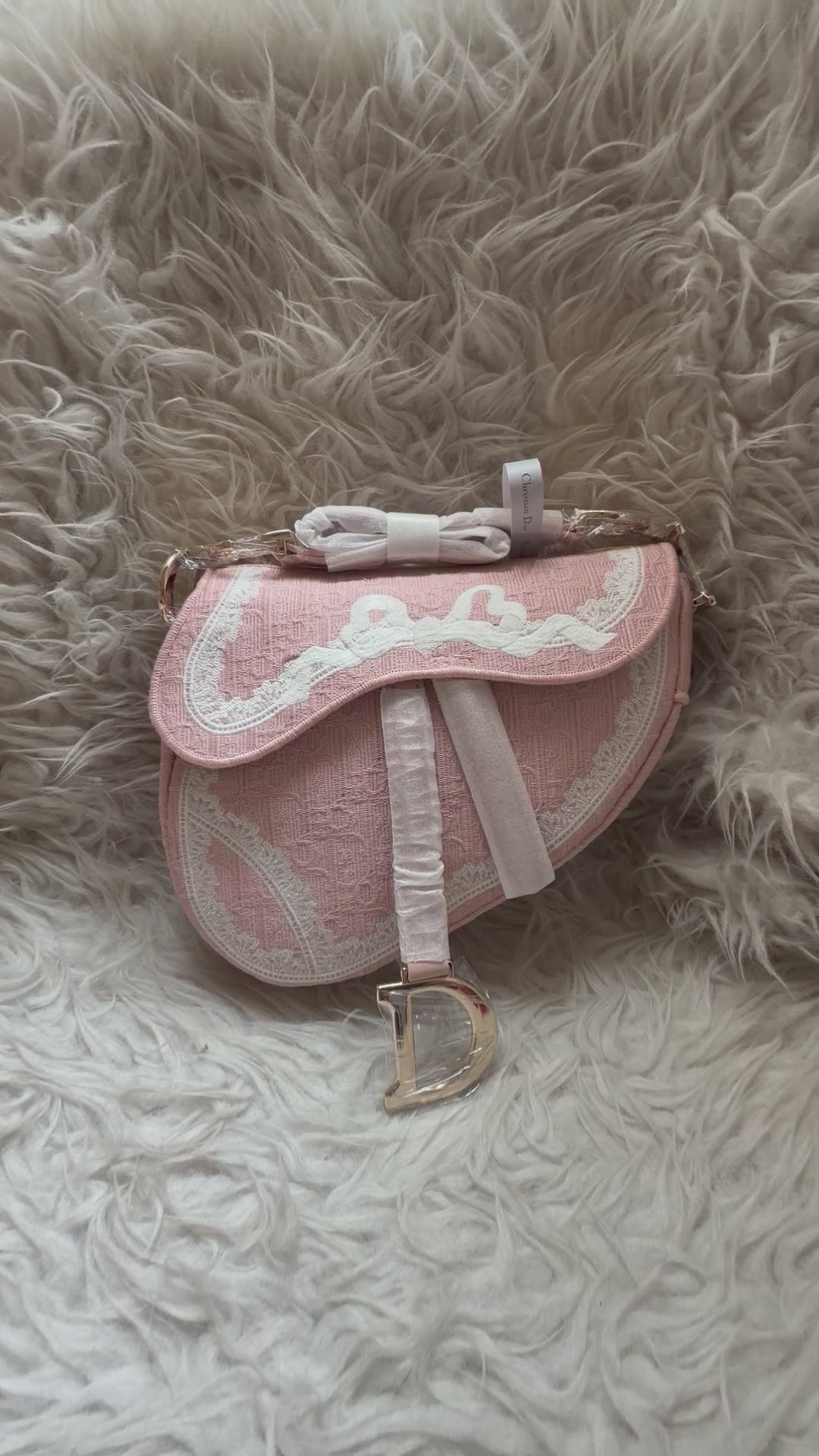 Dior Small Saddle Bag - Pink