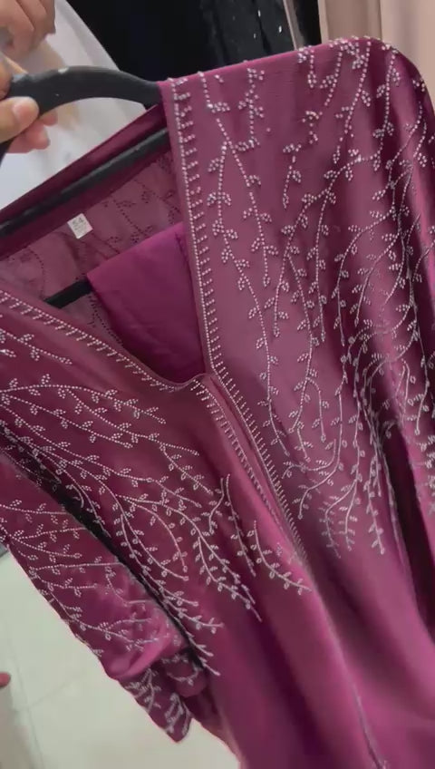 Jubah Dubai (Burgundy)