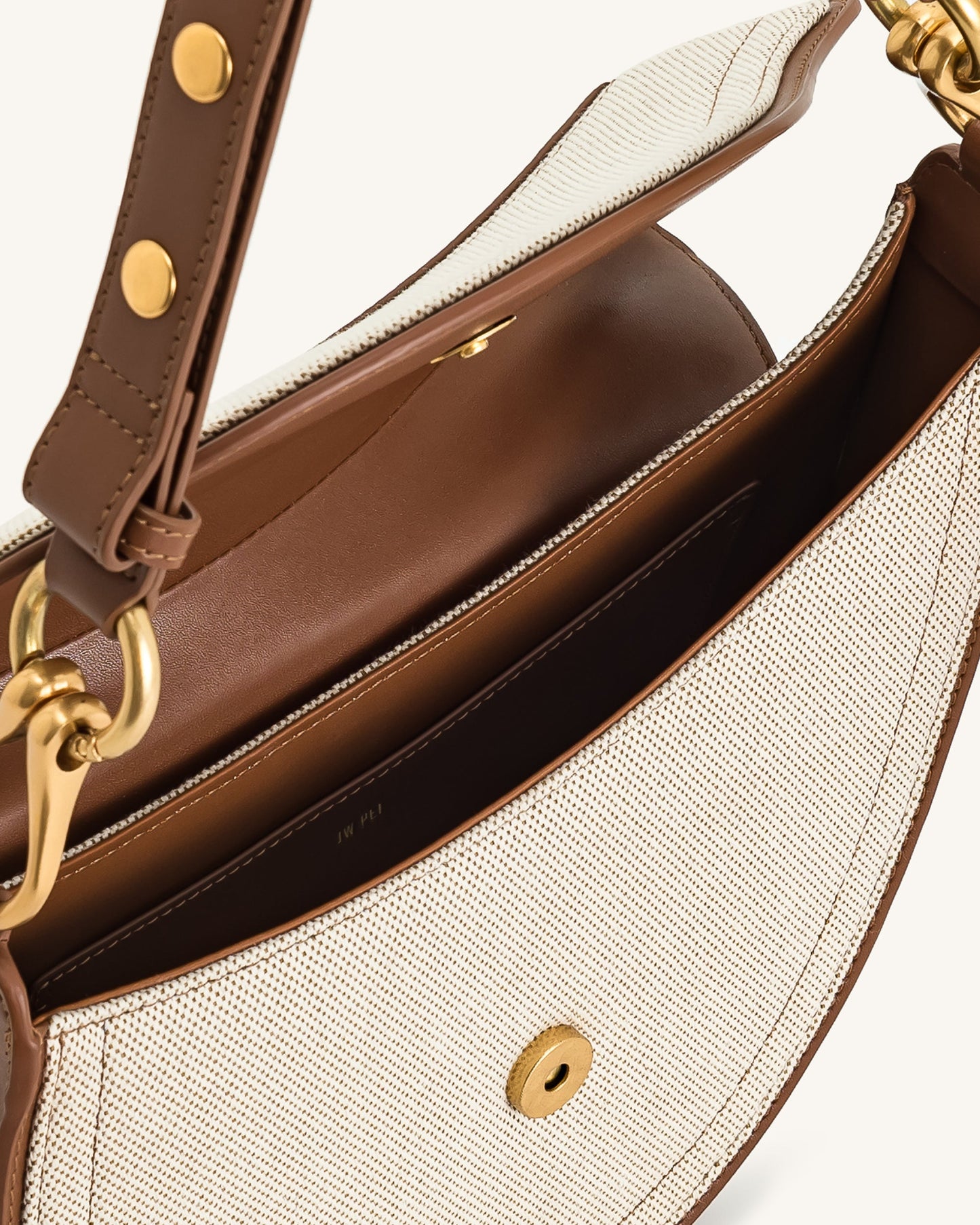 JW PEI Ashlie Crossbody Bag - Brown Canvas