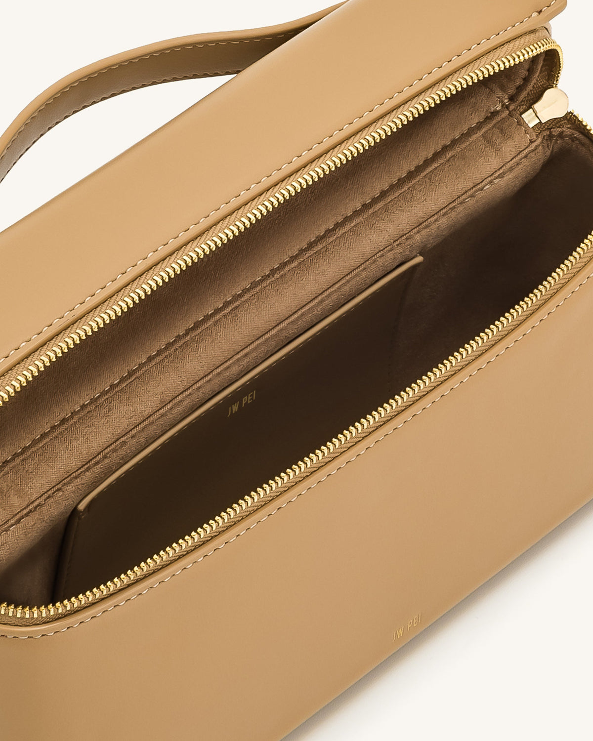 JW PEI Thea Faux Straw Top Handle Bag - Almond