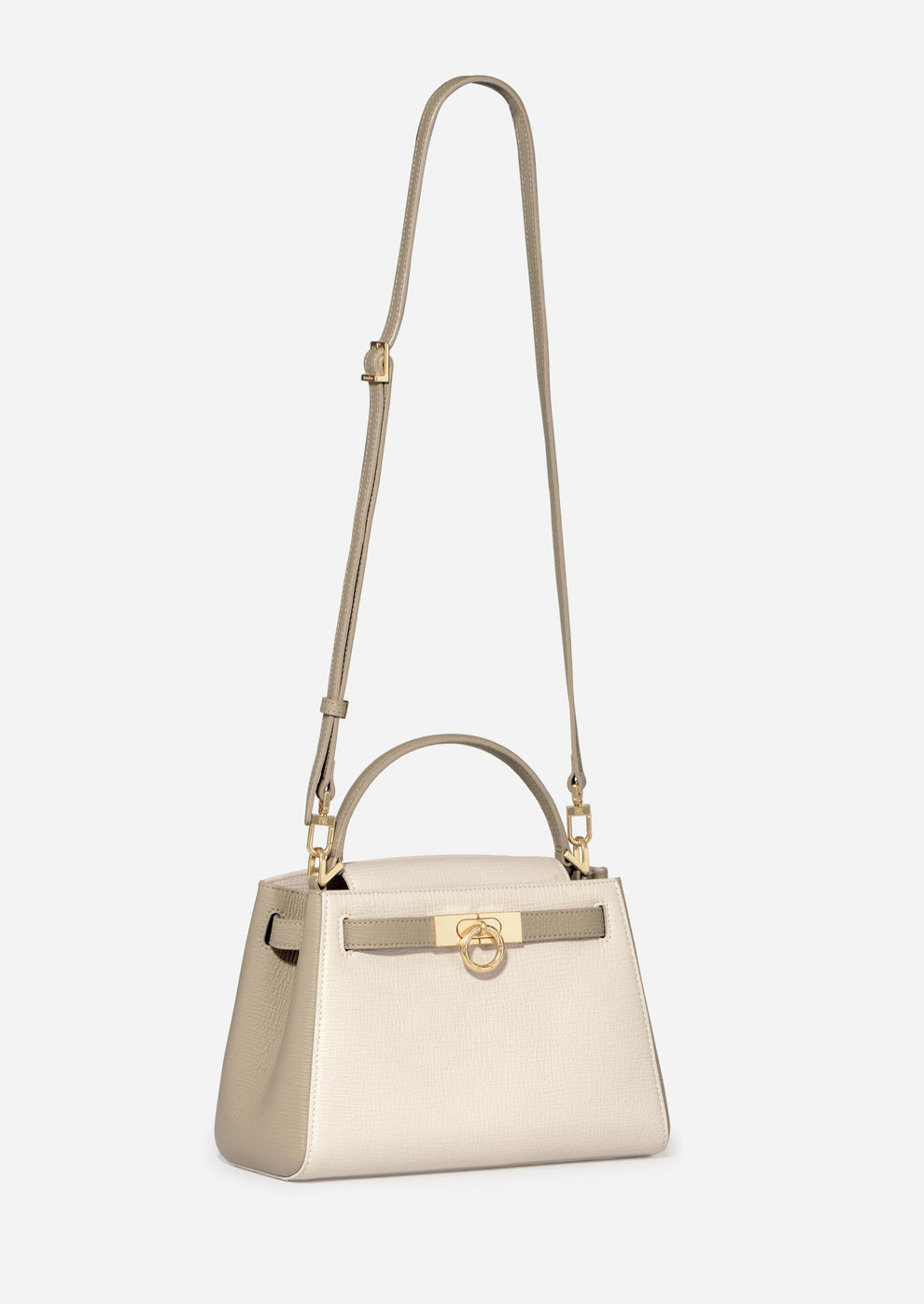 Parisa Wang Madison Top Handle Bag - Cream Earlgrey