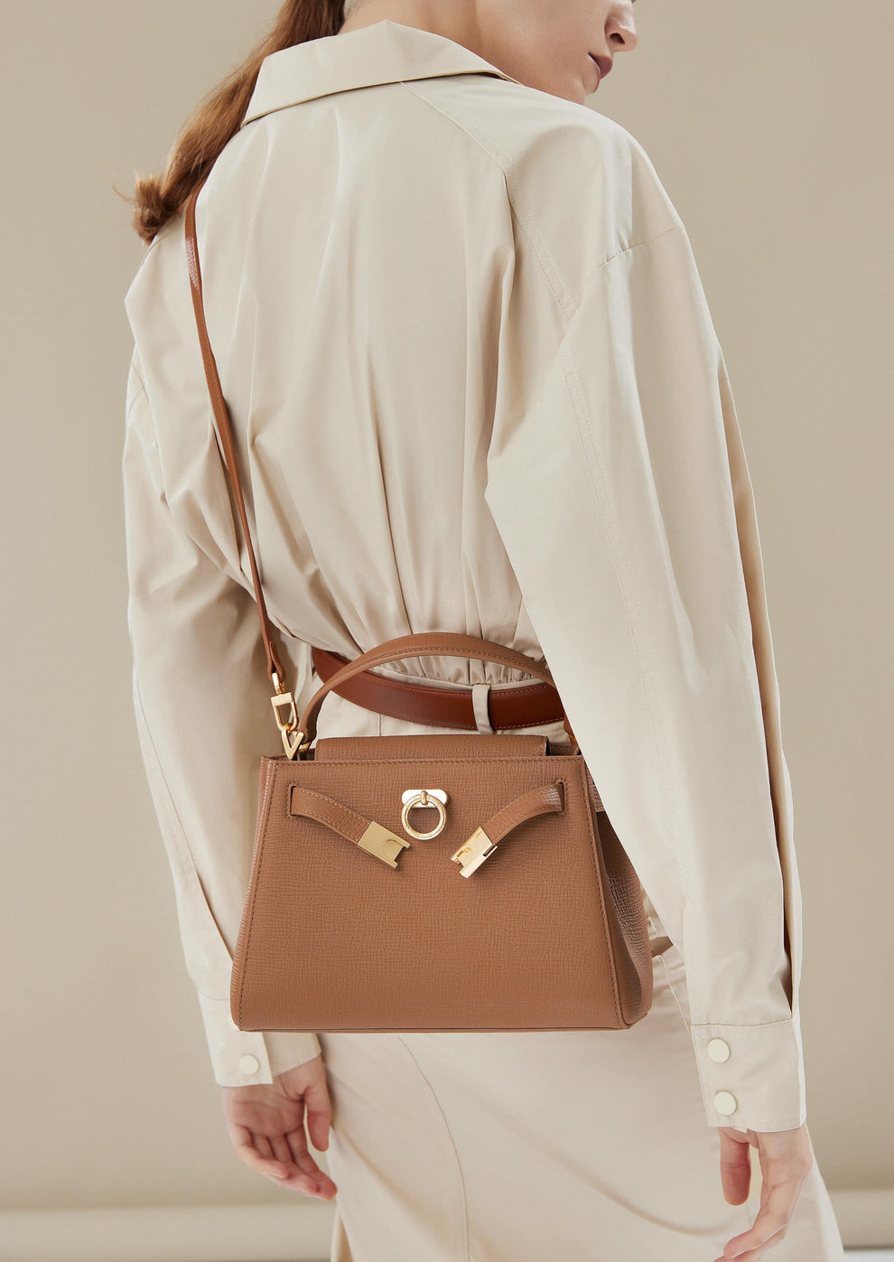 Parisa Wang Madison Top Handle Bag - Chestnut