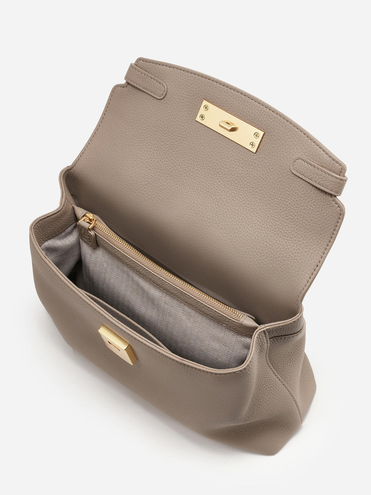 Grace Soft Top Handle Bag - Taupe