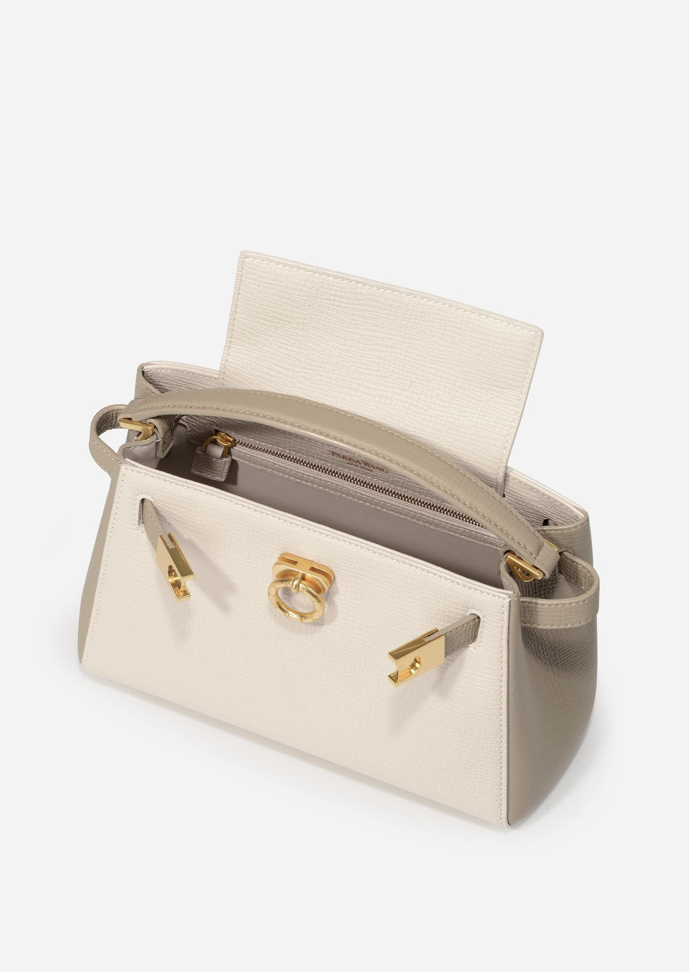 Parisa Wang Madison Top Handle Bag - Cream Earlgrey