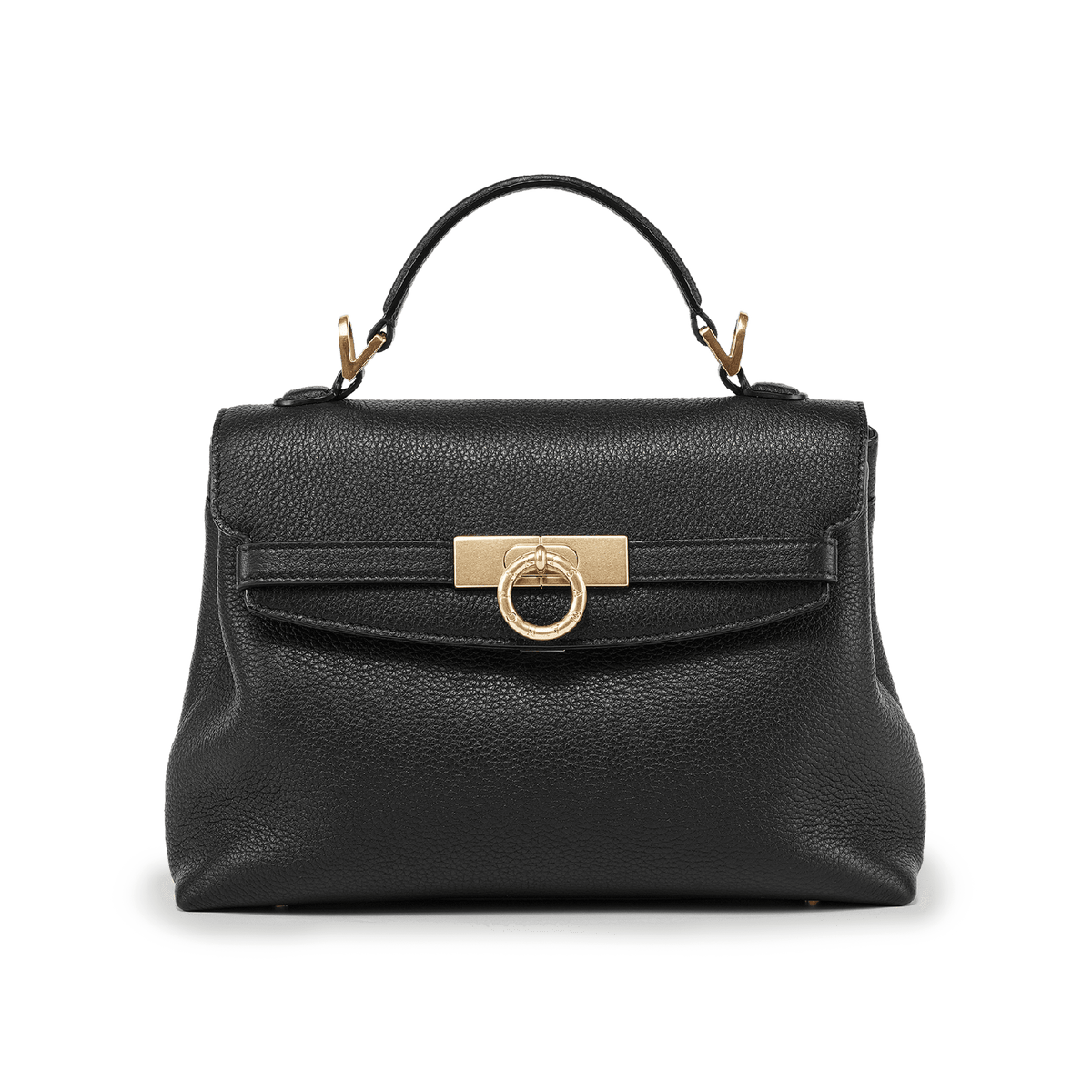 Grace Soft Top Handle Bag - Black