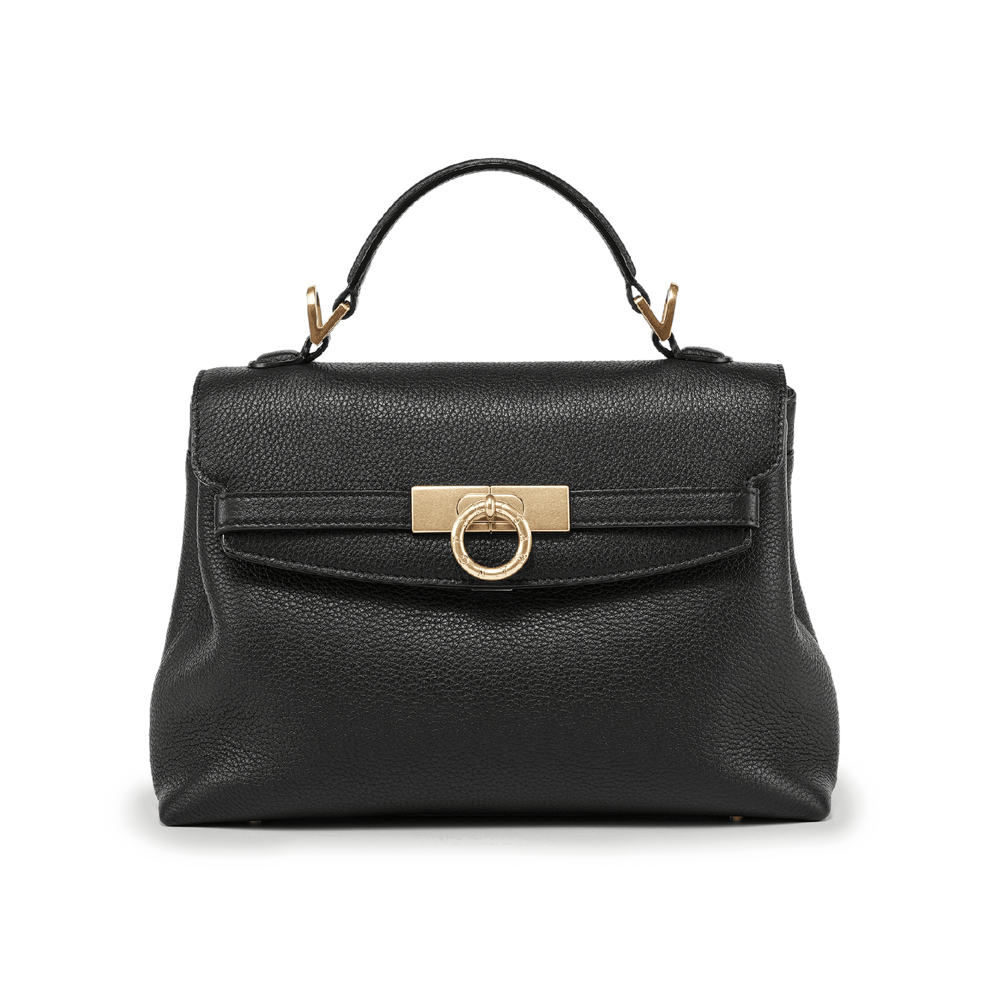 Grace Soft Top Handle Bag - Black