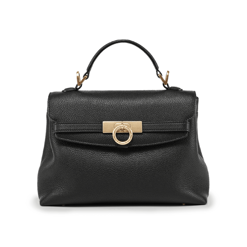 Grace Soft Top Handle Bag - Black