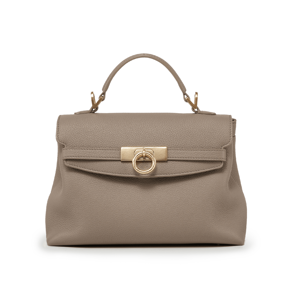Grace Soft Top Handle Bag - Taupe