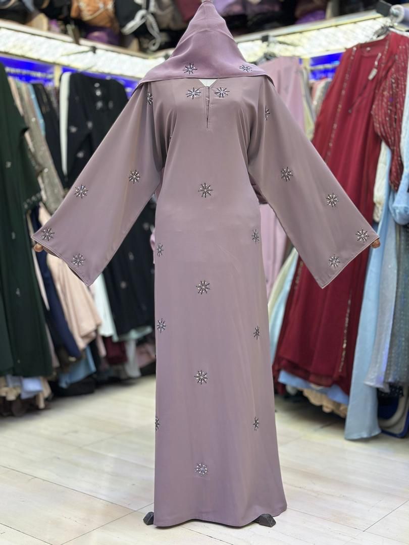 Jubah Madinah Star- Dusty Pink