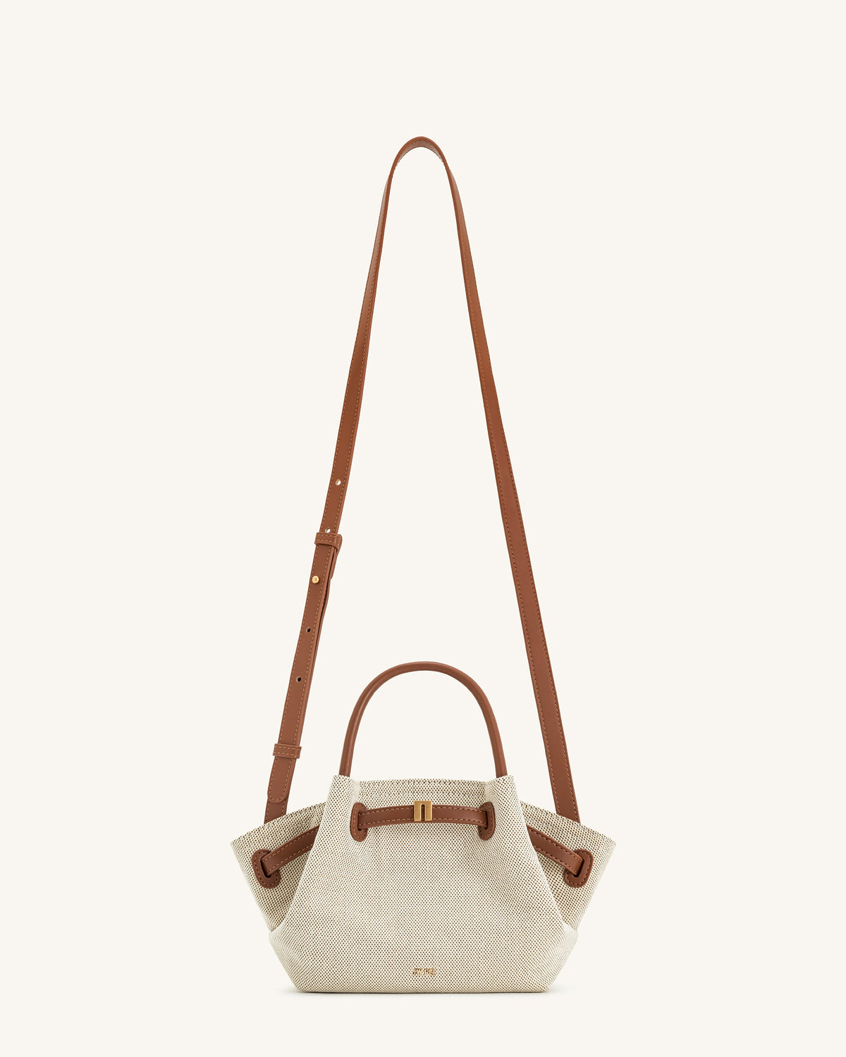 JW PEI Hana Mini Tote Bag - Brown Canvas