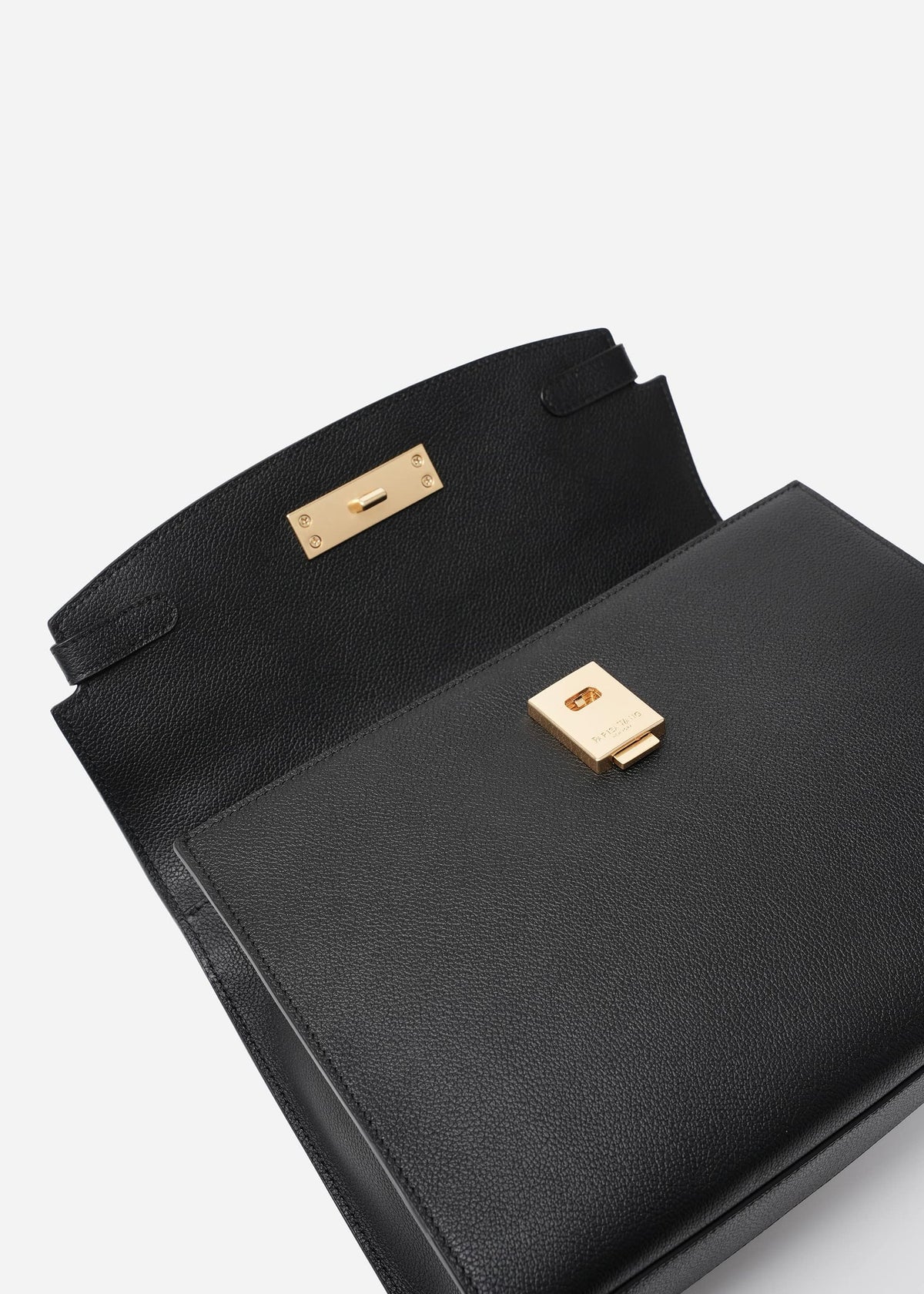 Grace Medium Top Handle Bag - Black