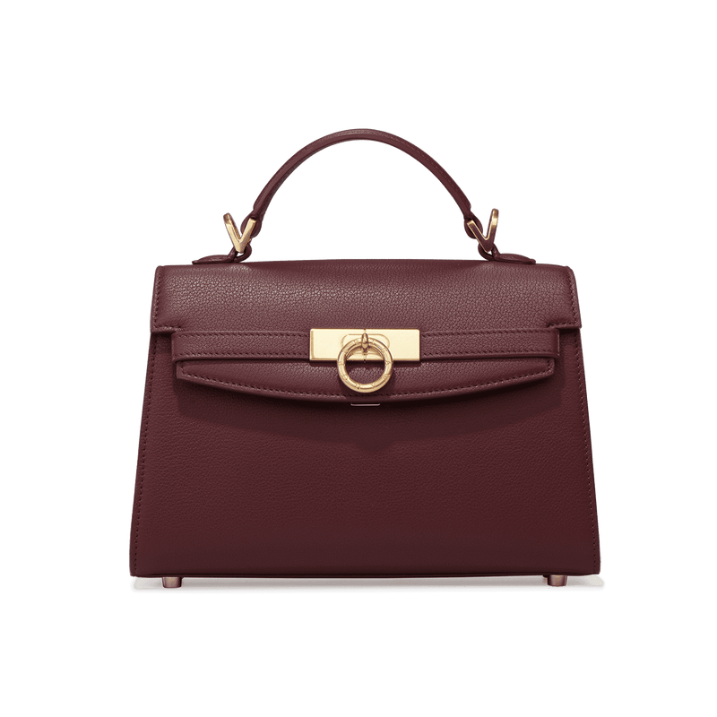 Grace Top Handle Bag Eve - Burgundy