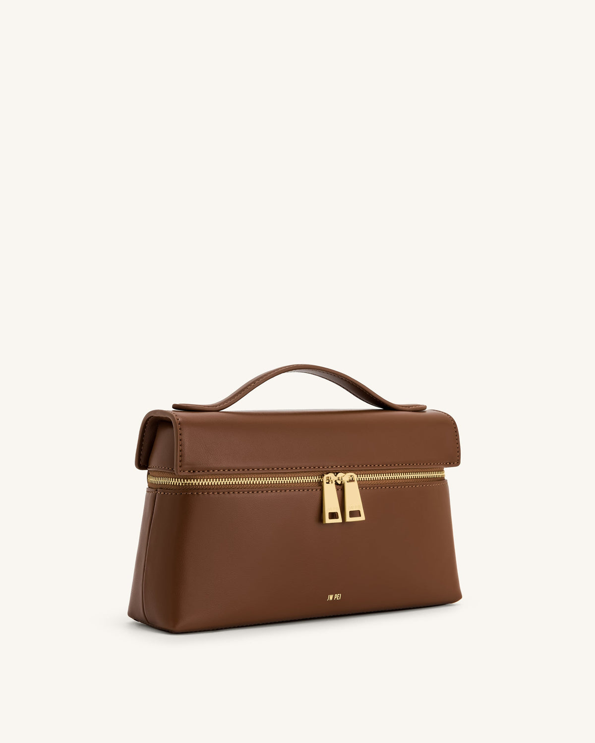 JW PEI Thea Faux Straw Top Handle Bag - Brown