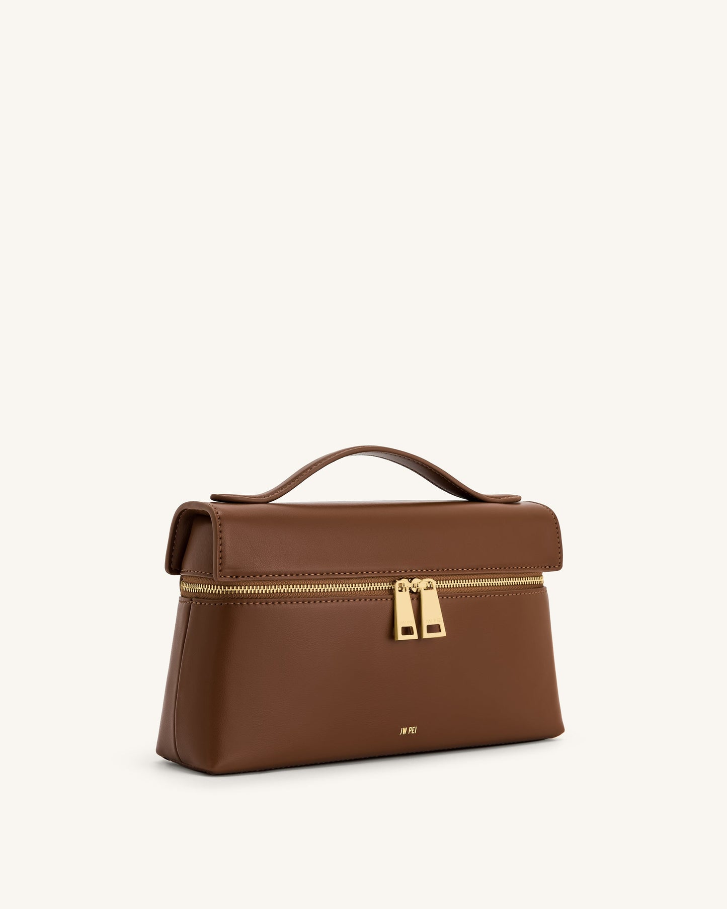 JW PEI Thea Faux Straw Top Handle Bag - Brown
