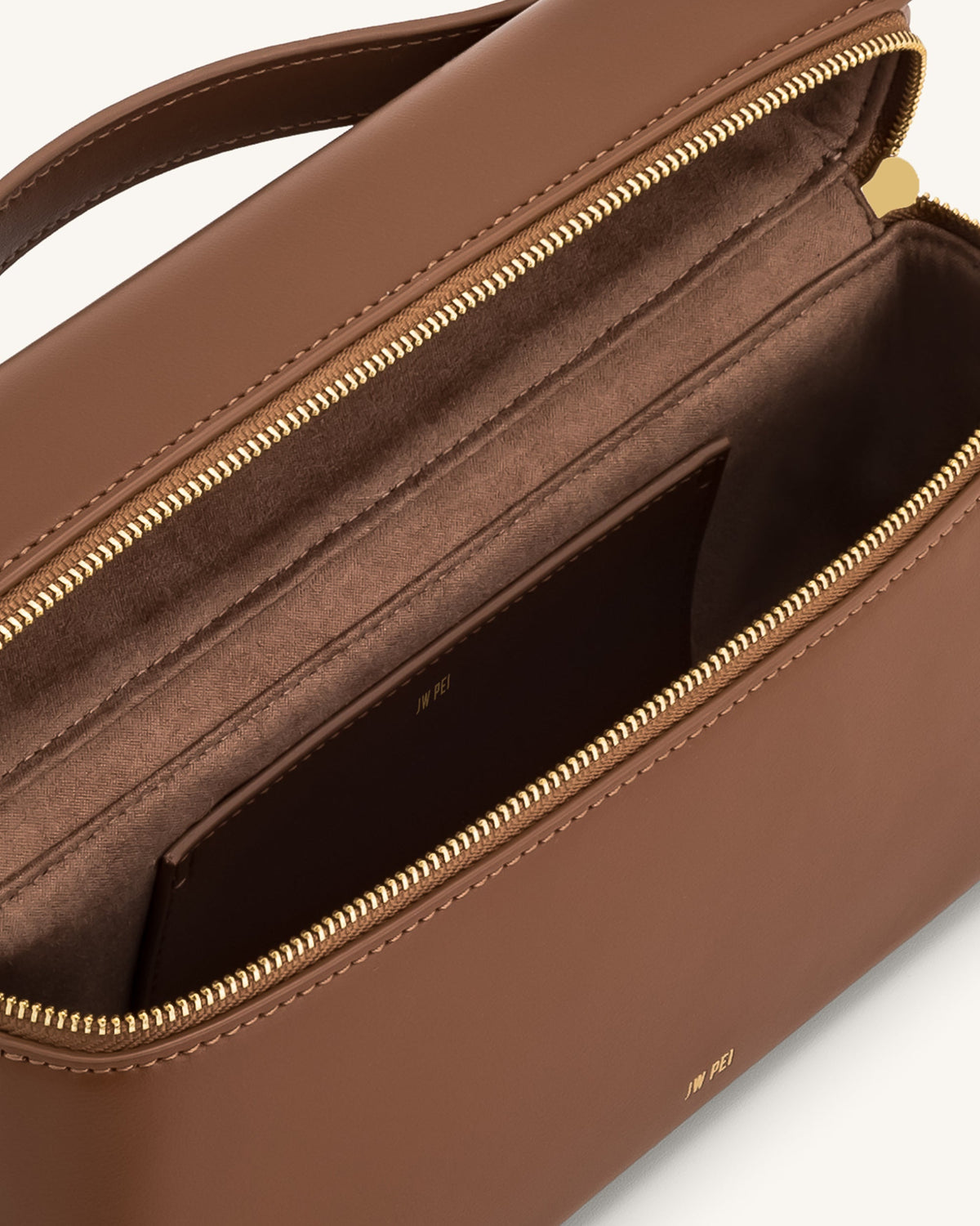 JW PEI Thea Faux Straw Top Handle Bag - Brown