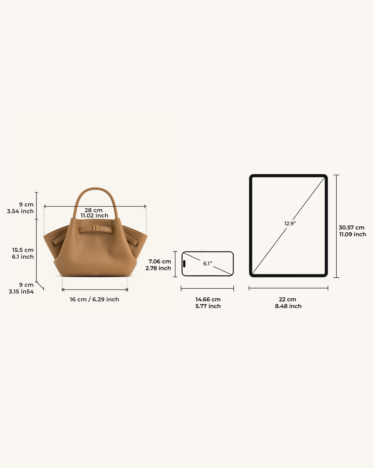 JW PEI Hana Mini Tote Bag - Latte Color