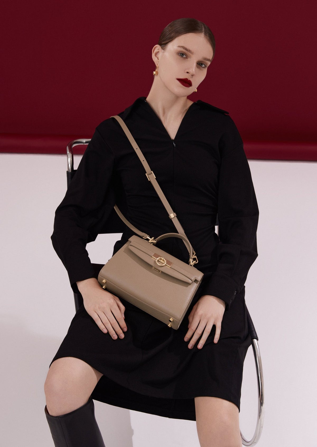 Grace Top Handle Bag Eve - Cream
