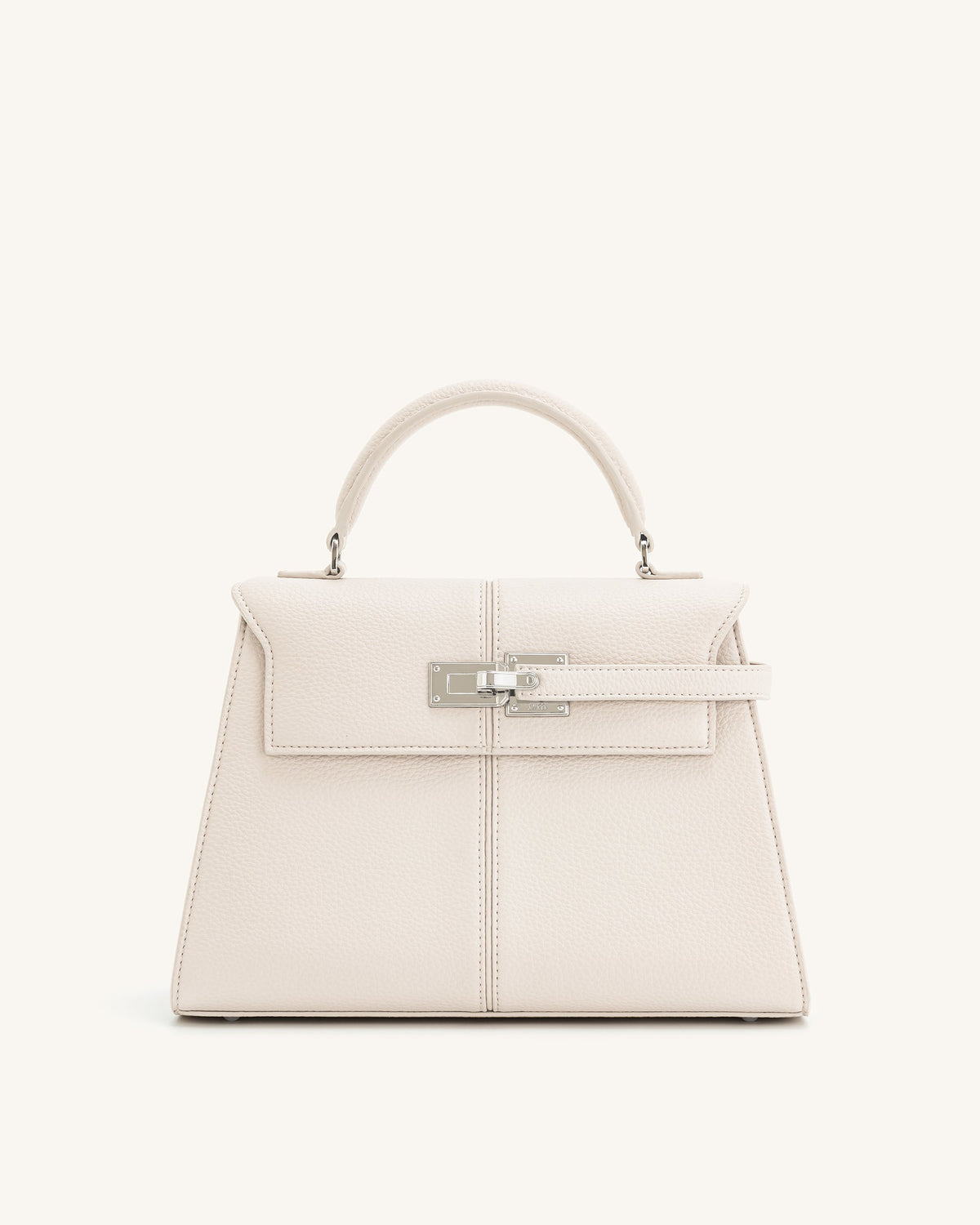 JW PEI Pink Elise Large Top Handle Bag - White