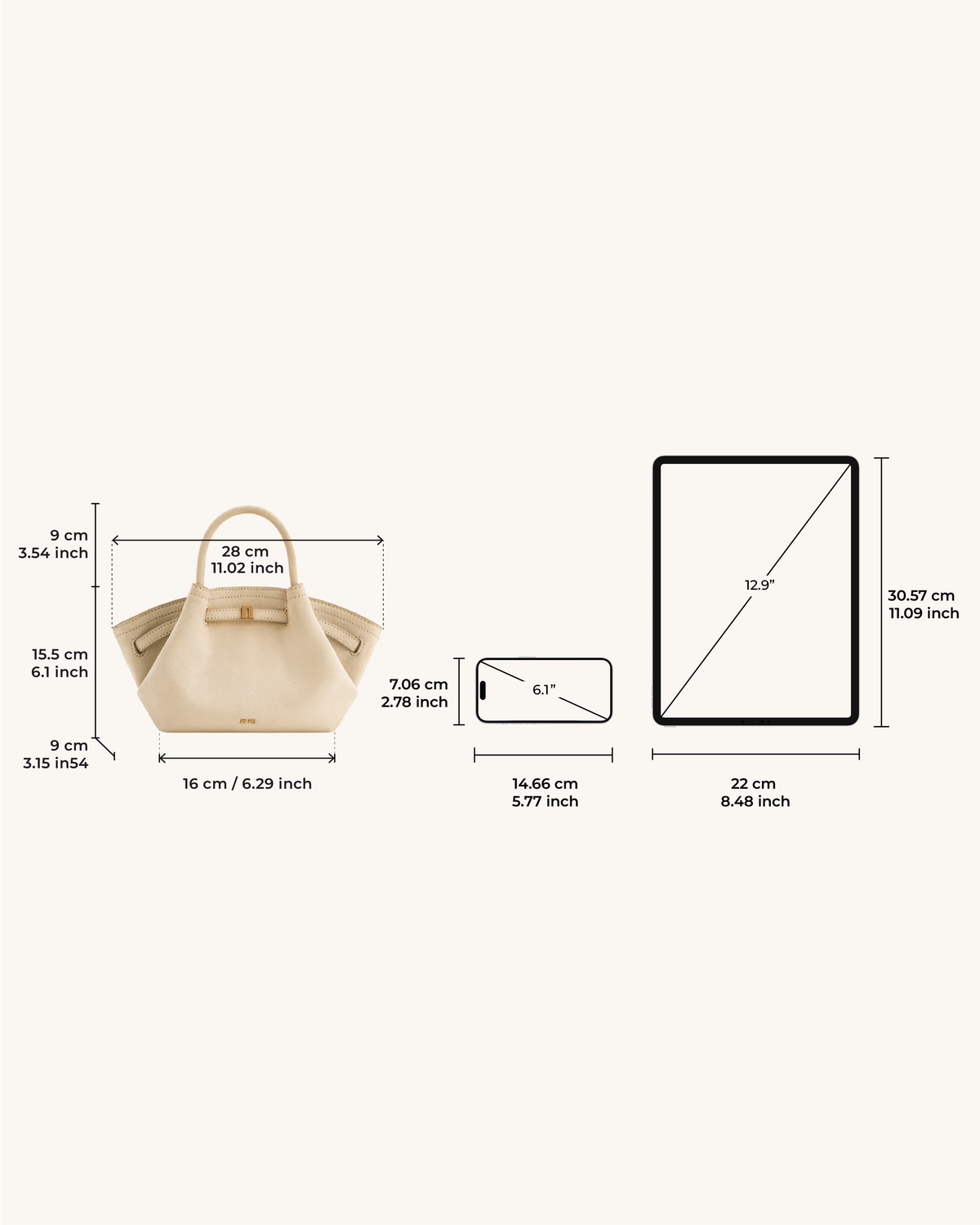 JW PEI Hana Mini Tote Bag - Off White