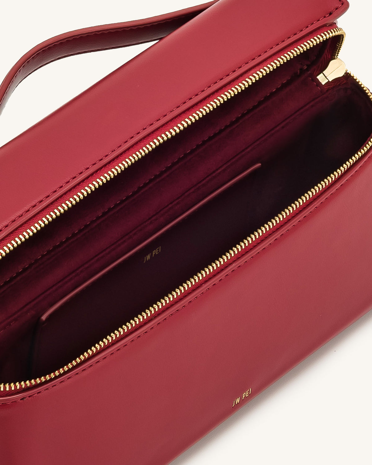 JW PEI Thea Faux Straw Top Handle Bag - Claret