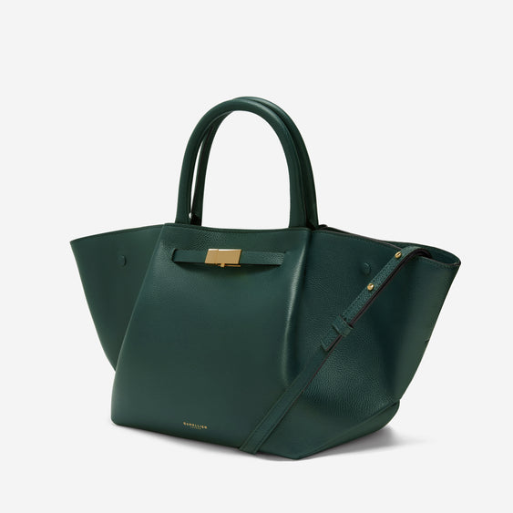 Demellier The Midi New York - Forest Green Small Grain