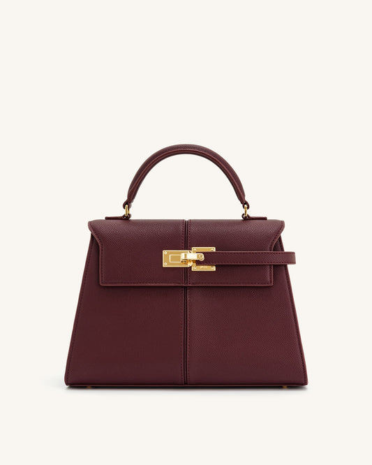 JW PEI Pink Elise Large Top Handle Bag - Claret