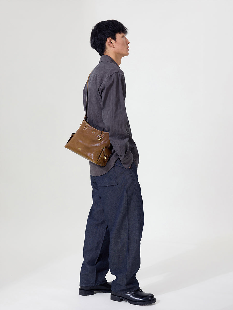 Small Yore Hobo Bag - Sandal