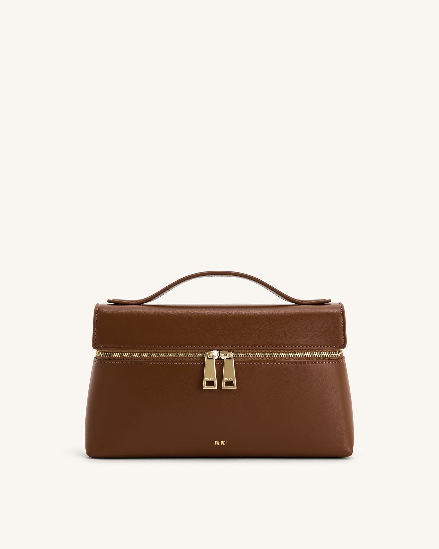JW PEI Thea Faux Straw Top Handle Bag - Brown