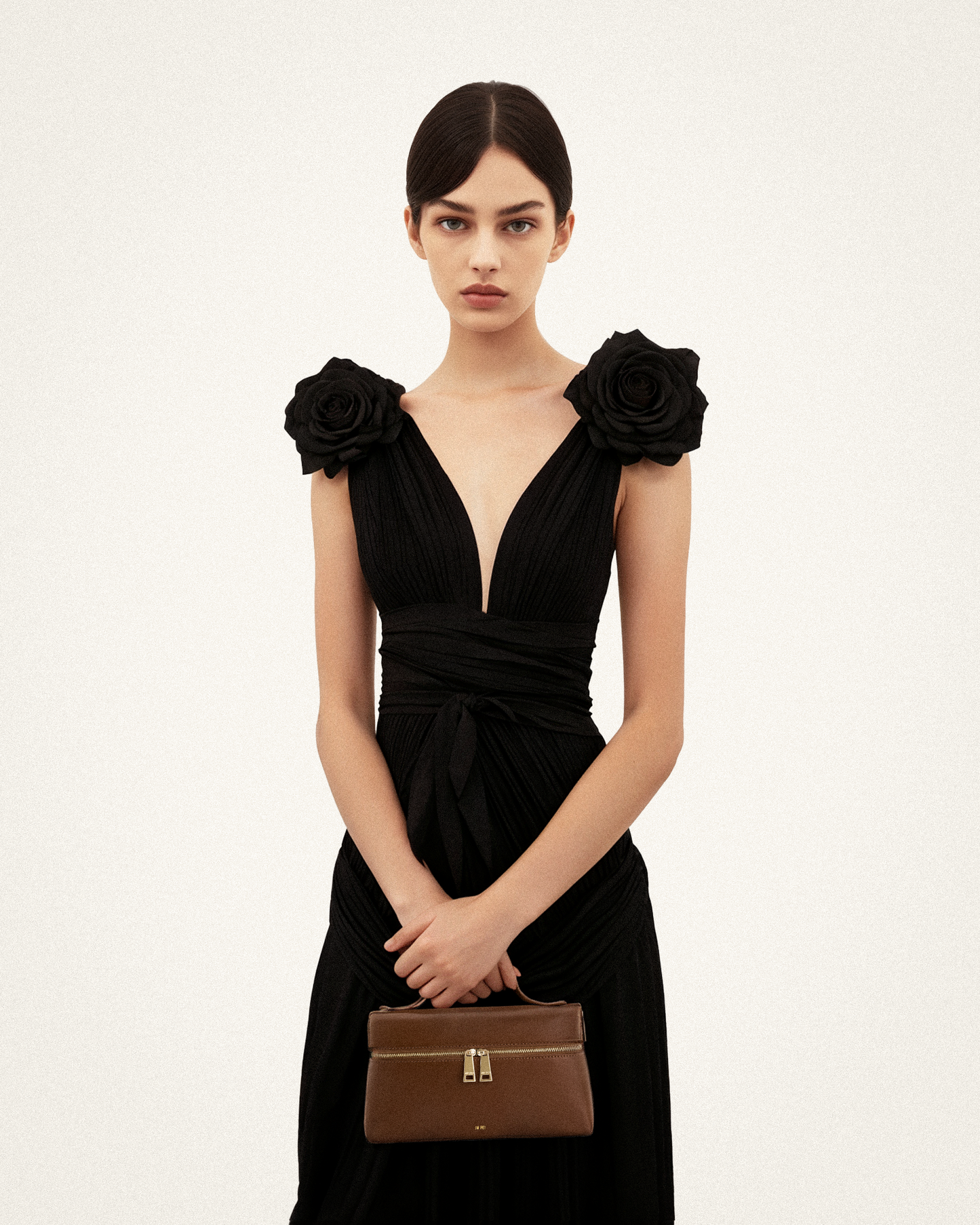 JW PEI Thea Faux Straw Top Handle Bag - Brown