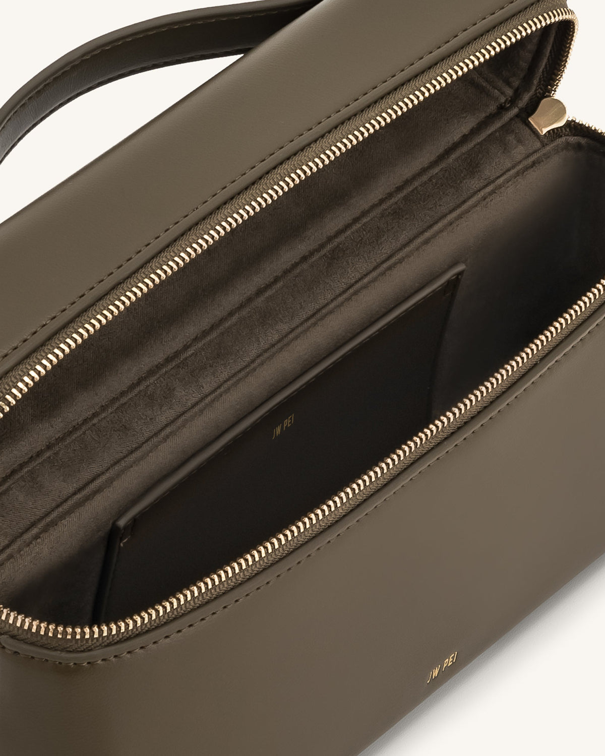 JW PEI Thea Faux Straw Top Handle Bag - Dark Olive