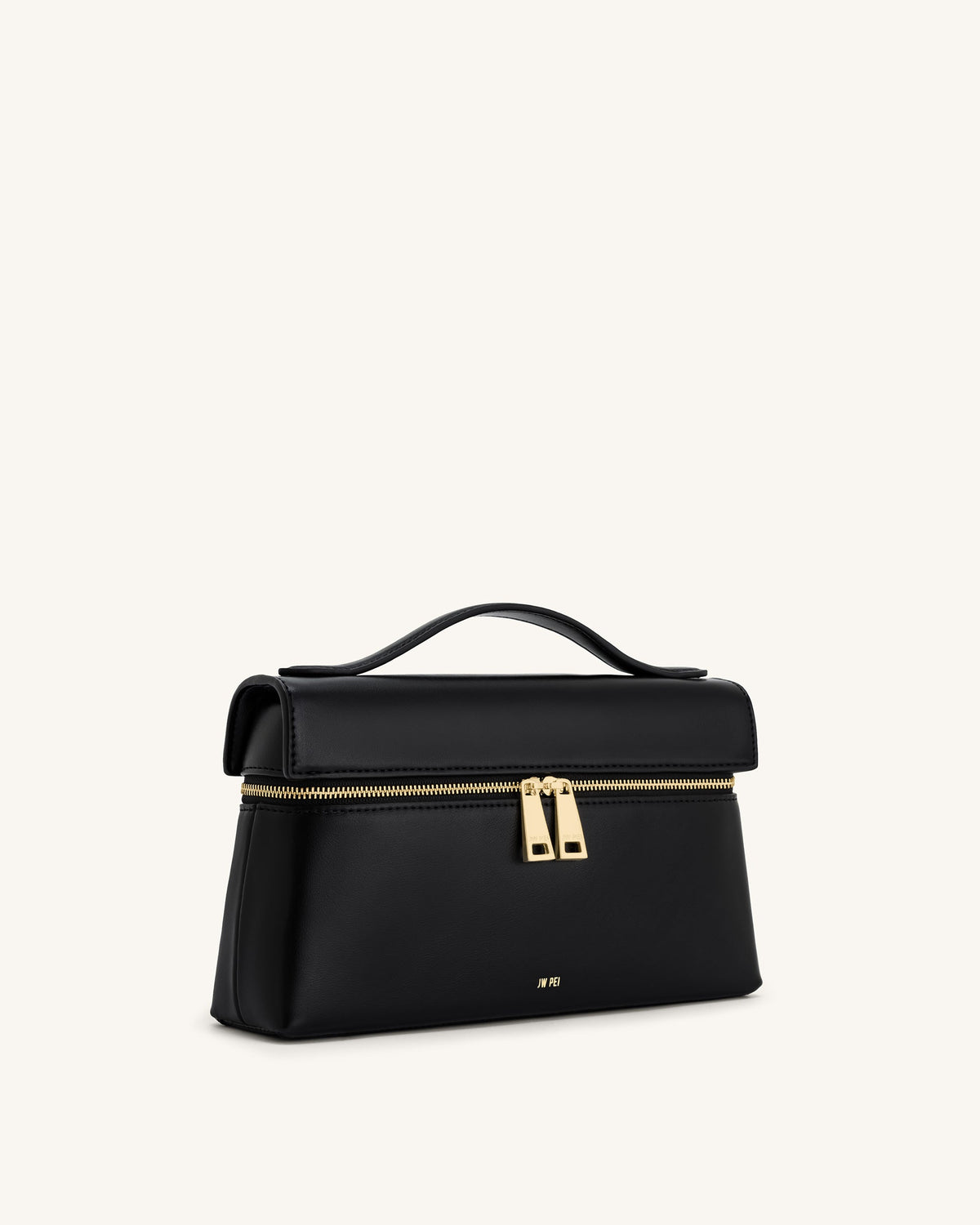 JW PEI Thea Faux Straw Top Handle Bag - Black