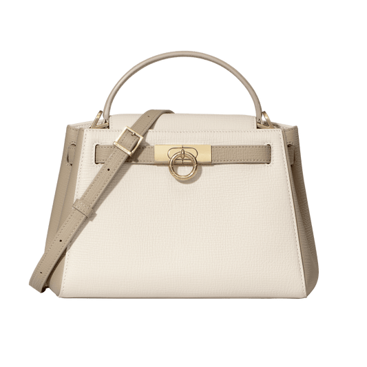 Parisa Wang Madison Top Handle Bag - Cream Earlgrey