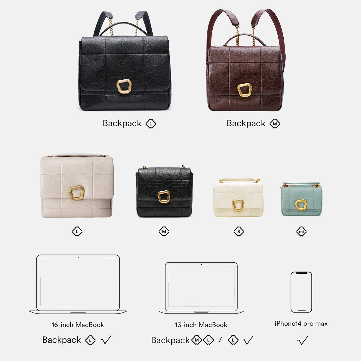 Mini Chocolate Bag- Onyx