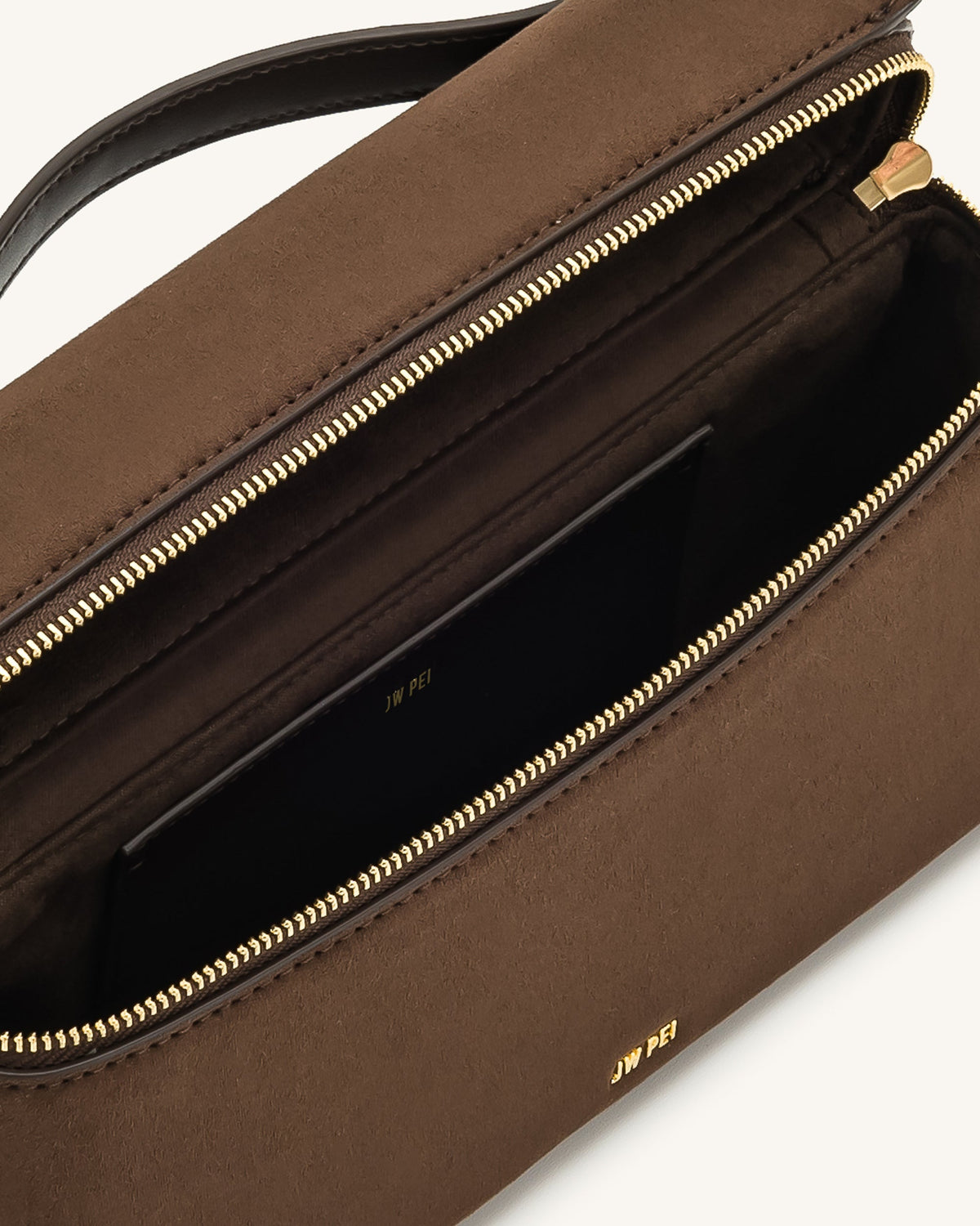 JW PEI Thea Faux Straw Top Handle Bag - Mocha Brown