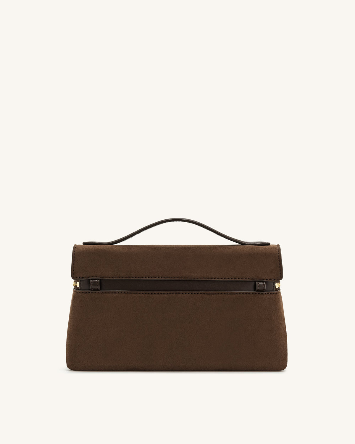 JW PEI Thea Faux Straw Top Handle Bag - Mocha Brown