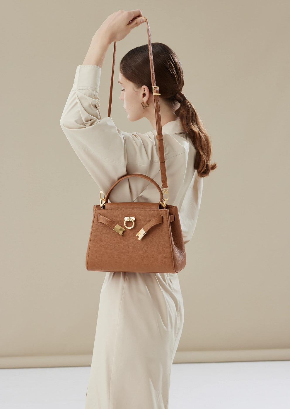 Parisa Wang Madison Top Handle Bag - Chestnut