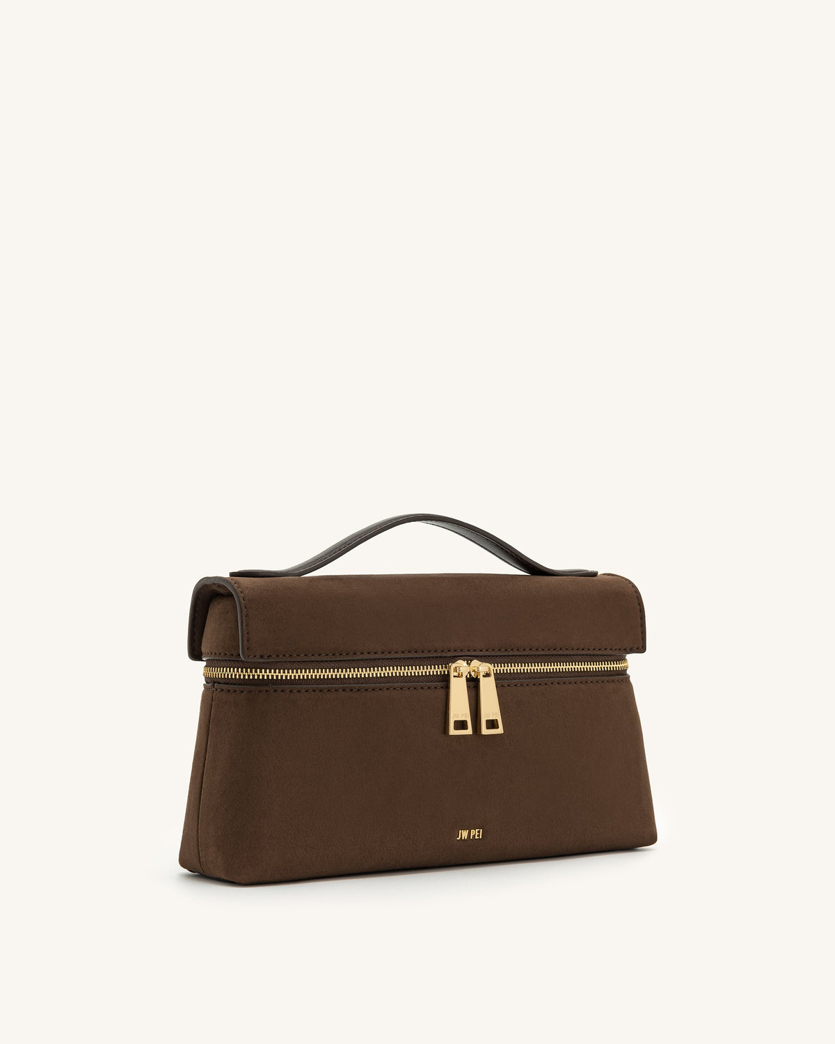 JW PEI Thea Faux Straw Top Handle Bag - Mocha Brown
